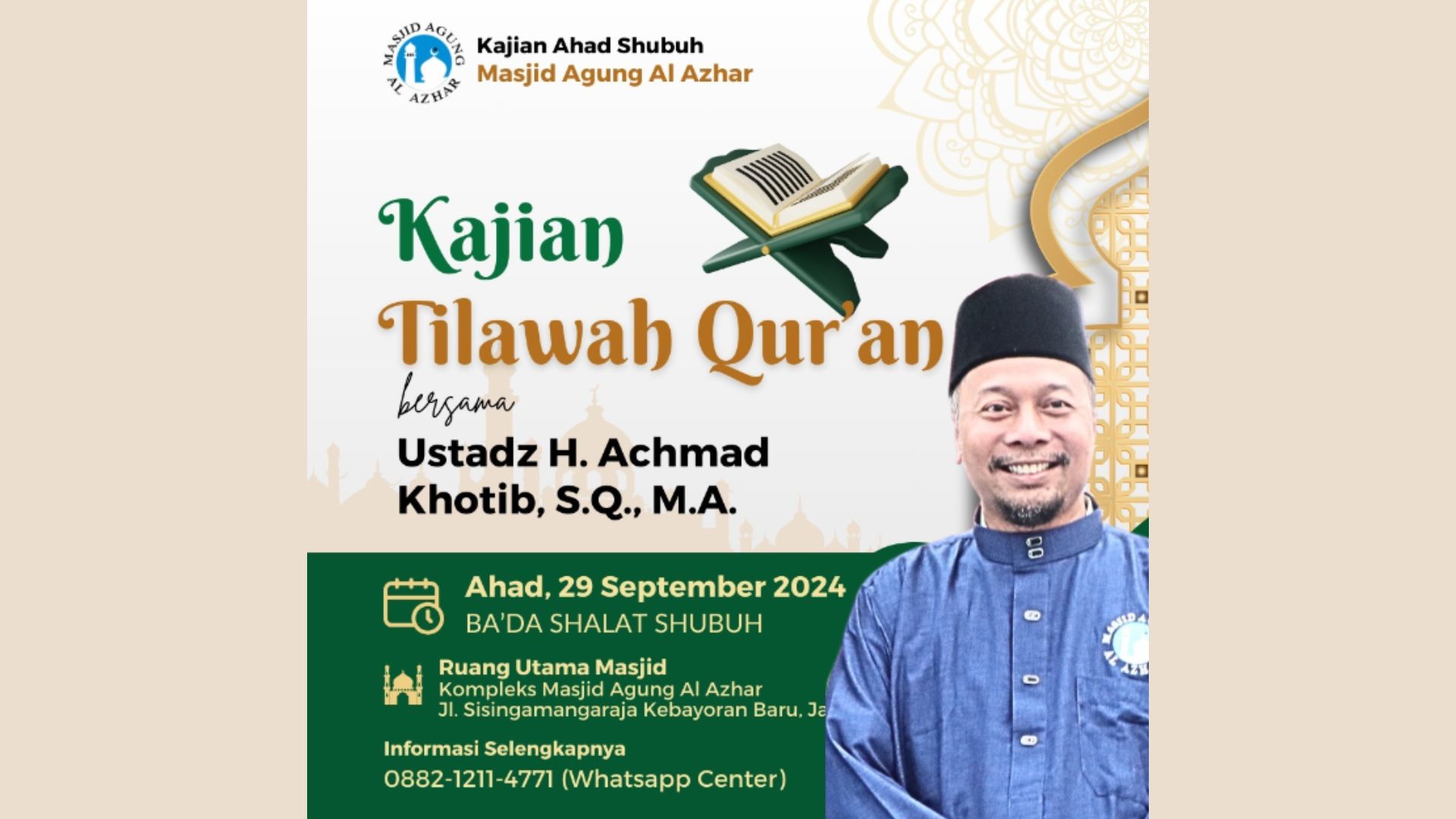 Kajian Sabtu Shubuh, 29 September 2024